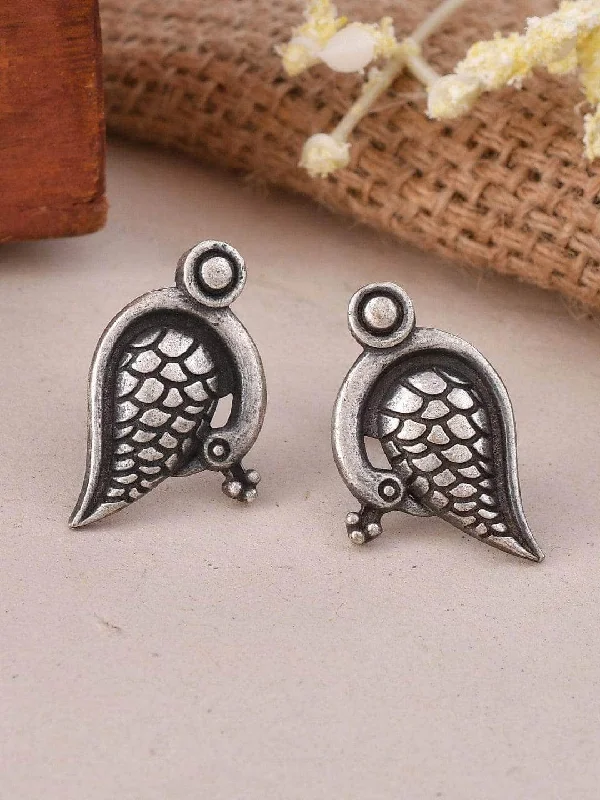 Chic And Stylish Jewelry At Discounted Prices Oxidized Mayur Parna Stud Earrings