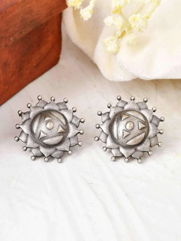 Big Savings On Your Favorite Jewelry Pieces Oxidized Surya Mukhi Stud Earrings