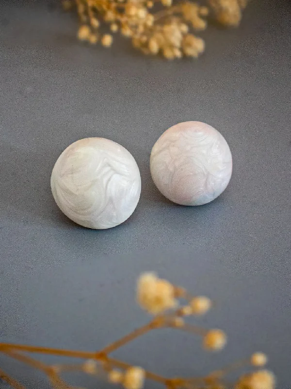 Jewelry Clearance Event – Stock Up Before It's Over Round Shaped Marble Effet Stud Earrings Jewelry Clearance Event – Stock Up Before It's Over Round Shaped Marble Effet Stud Earrings