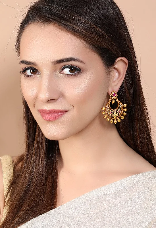 Timeless Beauty, Unbeatable Deals – Jewelry Sale On Rubans Gold Plated Color Stone Chandbali Earrings Timeless Beauty, Unbeatable Deals – Jewelry Sale On Rubans Gold Plated Color Stone Chandbali Earrings