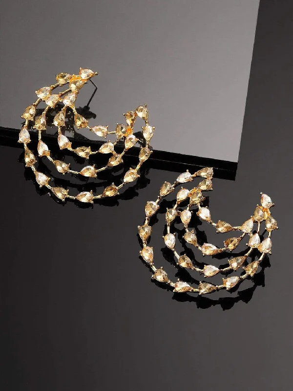 Personalized Jewelry Sale – Unique Pieces At Great Prices Rubans Gold Plated Handcrafted Rhinestone Multi Layer Hoop Earrings Personalized Jewelry Sale – Unique Pieces At Great Prices Rubans Gold Plated Handcrafted Rhinestone Multi Layer Hoop Earrings