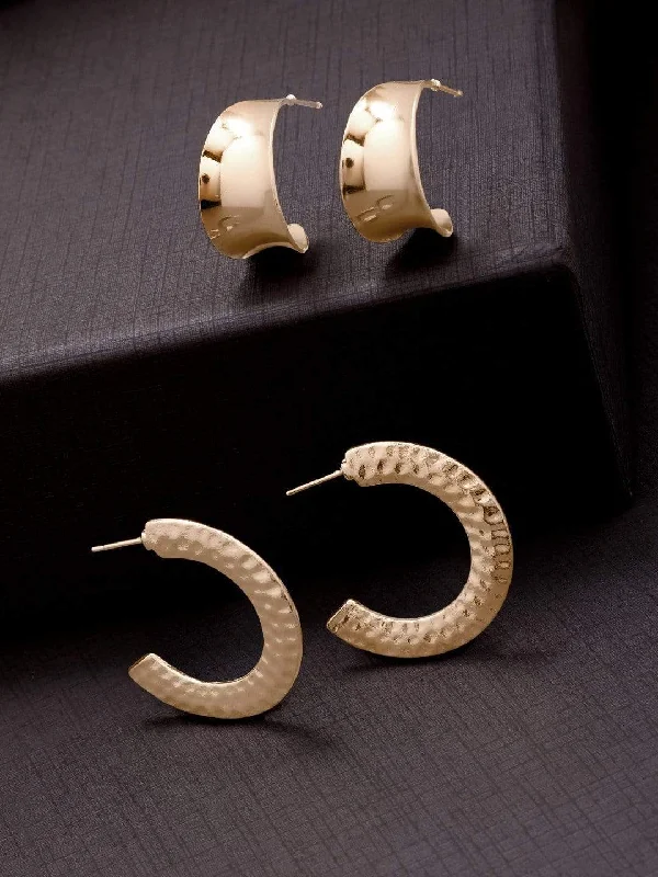 Handcrafted Jewelry Sale – Unique Designs At Low Prices Rubans Gold Plated Handcrafted Textured Set of 2 Hoop Earrings Handcrafted Jewelry Sale – Unique Designs At Low Prices Rubans Gold Plated Handcrafted Textured Set of 2 Hoop Earrings