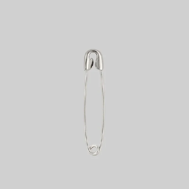 Elegant Jewelry, Exclusive Prices – Shop Now SOLENE. Safety Pin Single Earring - Silver Elegant Jewelry, Exclusive Prices – Shop Now SOLENE. Safety Pin Single Earring - Silver