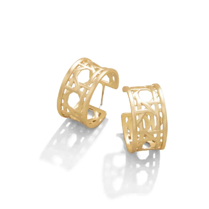 Shop Stylish Jewelry Now And Save Big Spartina Cane Midi Hoop Earrings - Gold