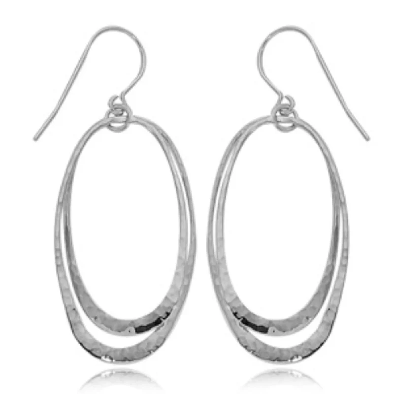 Elegant Designs, Unbeatable Discounts – Shop Jewelry Now Sterling Silver Hammered Dangle Earrings
