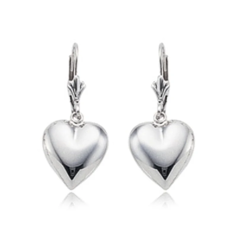 Premium Diamond Jewelry At Once-In-A-Lifetime Discounts Sterling Silver Heart Drop Earrings Premium Diamond Jewelry At Once-In-A-Lifetime Discounts Sterling Silver Heart Drop Earrings