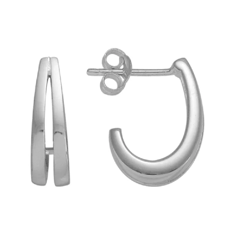 Stunning Jewelry At A Fraction Of The Price Sterling Silver J Hoop Earrings