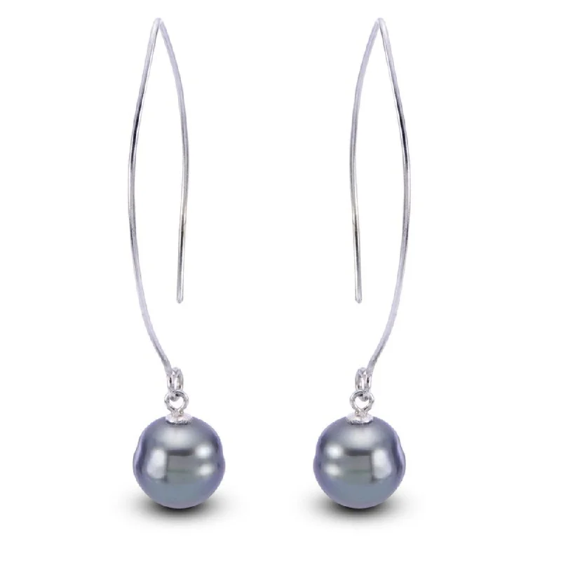 Exclusive Jewelry Sale – Sparkle For Less Sterling Silver Tahitian Pearl Earrings