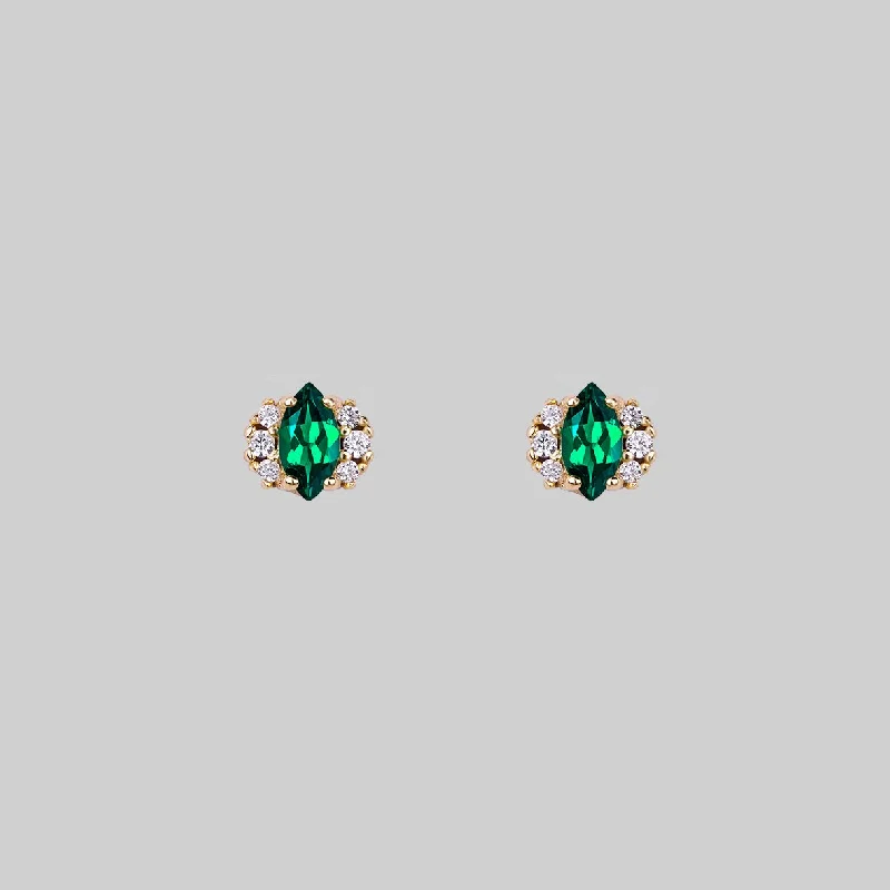 Limited Stock On Premium Jewelry At Low Prices TALIA. Green Quartz Cluster Stud Gold Earrings Limited Stock On Premium Jewelry At Low Prices TALIA. Green Quartz Cluster Stud Gold Earrings