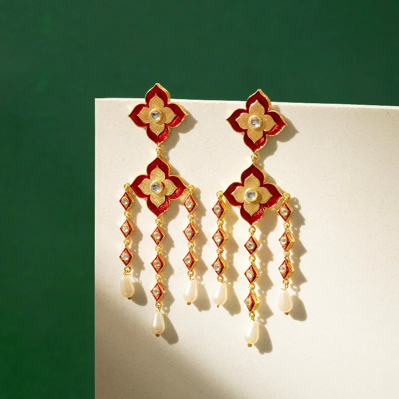 Seasonal Jewelry Sale – Upgrade Your Collection Tera Fitoor Maroon Truck Art Earrings Seasonal Jewelry Sale – Upgrade Your Collection Tera Fitoor Maroon Truck Art Earrings