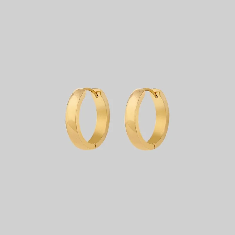 Personalized Jewelry At Special Discount Rates The Chunky Hoops - Gold