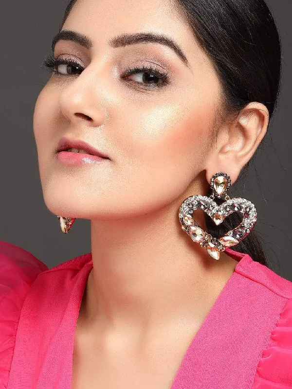 Affordable Glamour – Premium Jewelry At Special Prices Rubans Gold Plated Handcrafted Crystal Stone Heart Shape Drop Earrings Affordable Glamour – Premium Jewelry At Special Prices Rubans Gold Plated Handcrafted Crystal Stone Heart Shape Drop Earrings
