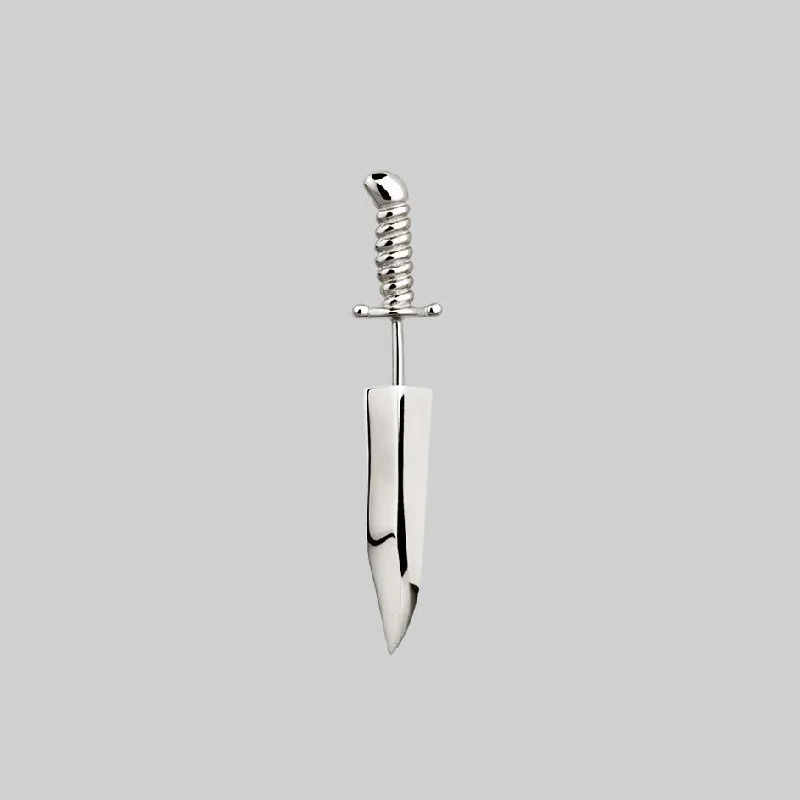 Save On Luxury Jewelry Pieces – Limited-Time Offers TORN. Short Dagger Single Earring - Silver Save On Luxury Jewelry Pieces – Limited-Time Offers TORN. Short Dagger Single Earring - Silver