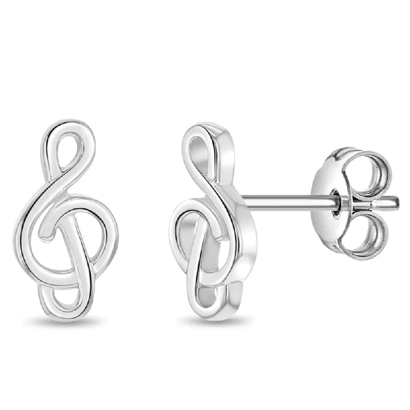 Exclusive Gemstone Jewelry At Special Prices Treble Clef Girls Earrings