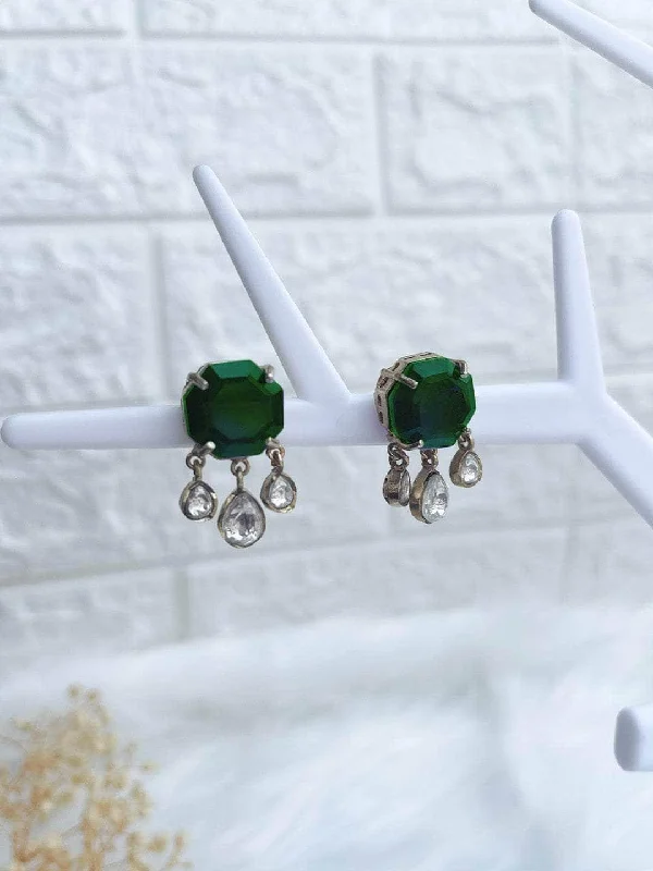 Get The Best Deals On Timeless Jewelry Pieces Twinkle Kundan Stud Earrings Green