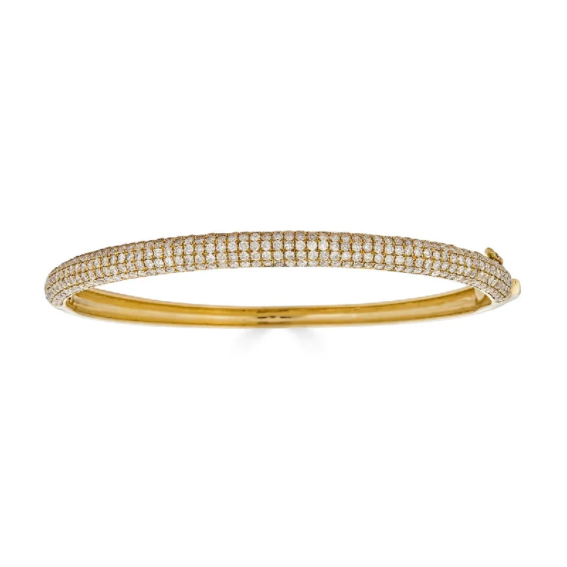 Affordable Luxury Jewelry For Every Occasion 5 Line Diamond Bangle