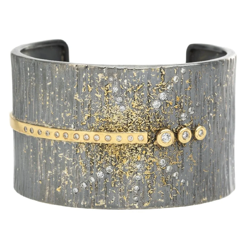Fashion-Forward Jewelry At Incredible Prices Aspen Statement Cuff 2.0 - 22ky, 18ky, Oxidized Silver + VS Diamonds Fashion-Forward Jewelry At Incredible Prices Aspen Statement Cuff 2.0 - 22ky, 18ky, Oxidized Silver + VS Diamonds