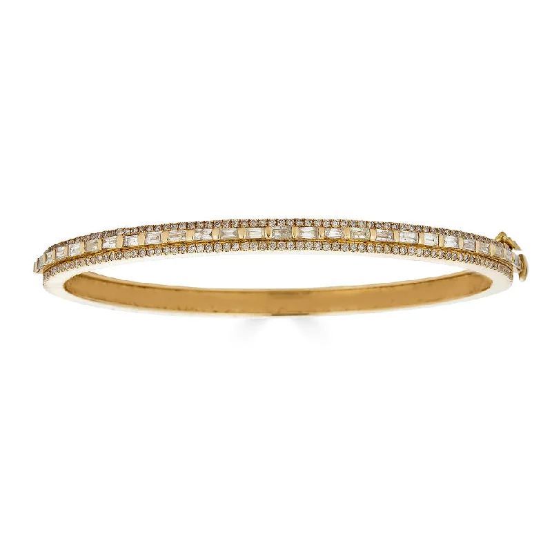 Seasonal Jewelry Deals – Elevate Your Style Baguette Diamond Bangle