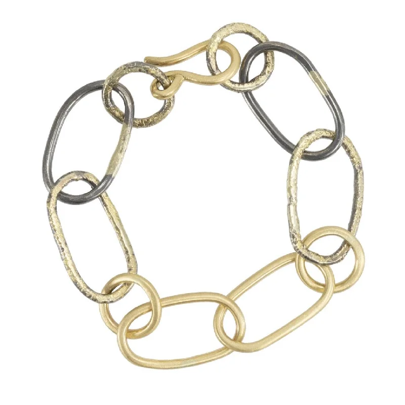 Don't Miss These Dazzling Jewelry Discounts Carabiner Chain Bracelet - 22ky, 18ky + Oxidized Silver Don't Miss These Dazzling Jewelry Discounts Carabiner Chain Bracelet - 22ky, 18ky + Oxidized Silver