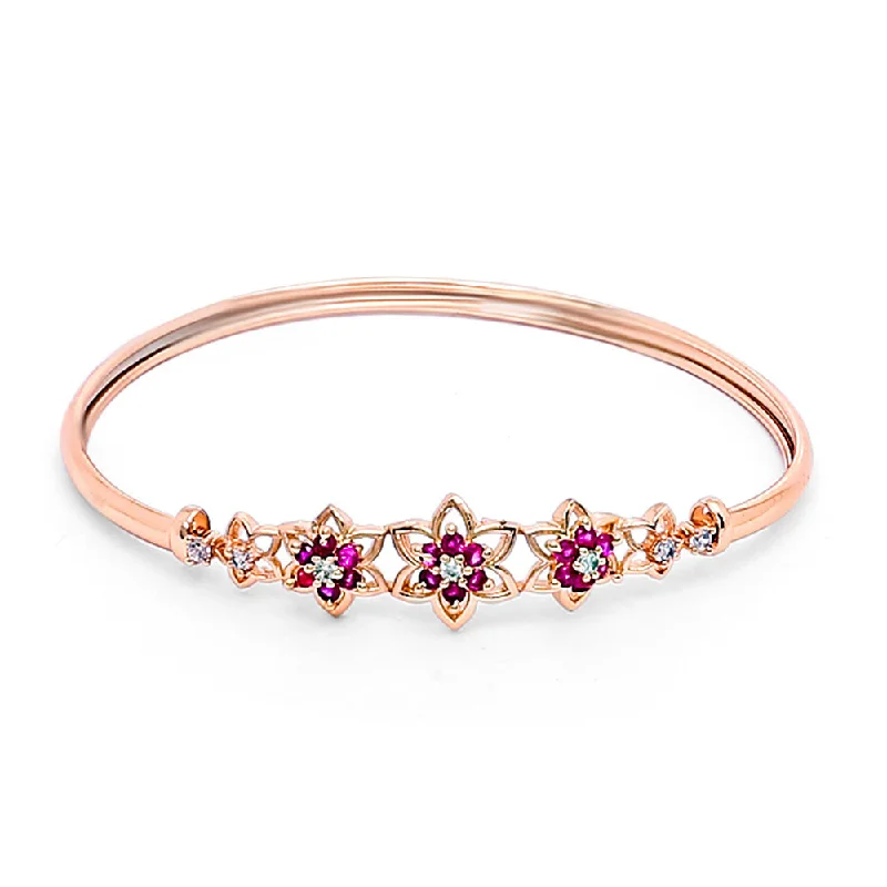 Affordable Gold-Plated Jewelry For Modern Fashion Etnico Rose Gold Plated Cubic Zirconia Bracelet Jewellery for Women & Girls (ADB189Q) Affordable Gold-Plated Jewelry For Modern Fashion Etnico Rose Gold Plated Cubic Zirconia Bracelet Jewellery for Women & Girls (ADB189Q)