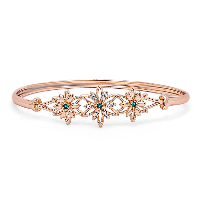 Trendy Minimalist Jewelry For Everyday Wear Etnico Rose Gold Plated Cubic Zirconia Bracelet Jewellery for Women & Girls (ADB191G) Trendy Minimalist Jewelry For Everyday Wear Etnico Rose Gold Plated Cubic Zirconia Bracelet Jewellery for Women & Girls (ADB191G)