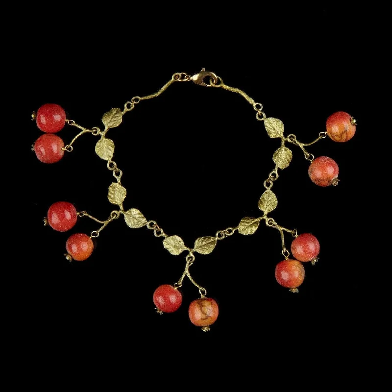 Modern Statement Jewelry For Bold Styling Crab Apple Drops Bracelet