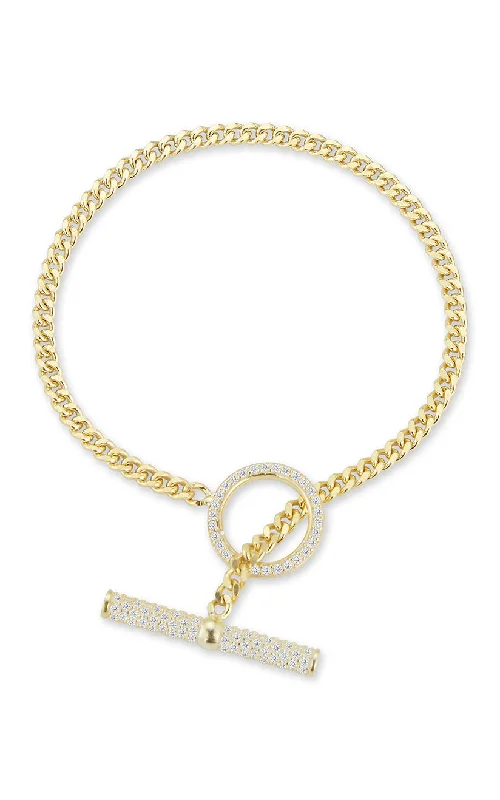 High-Quality Gemstone Jewelry For Special Occasions Cuban Link Toggle Bracelet