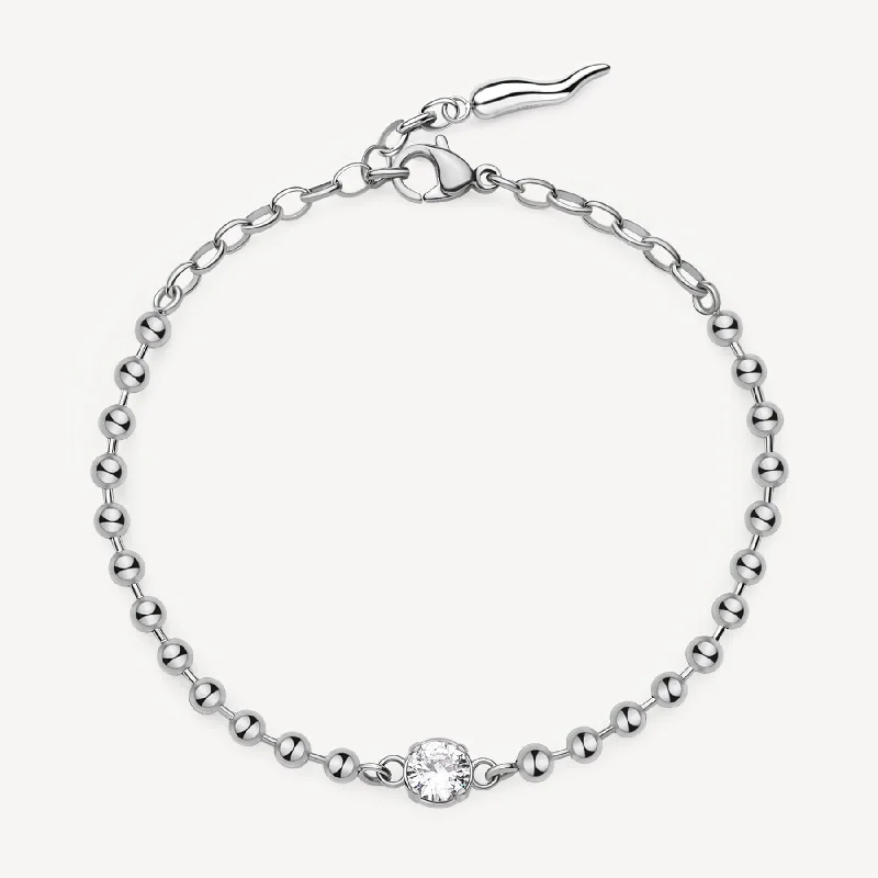 Unmissable Jewelry Discounts – Elevate Your Look For Less Cubic Zirconia Charm Bracelet in Stainless Steel Unmissable Jewelry Discounts – Elevate Your Look For Less Cubic Zirconia Charm Bracelet in Stainless Steel