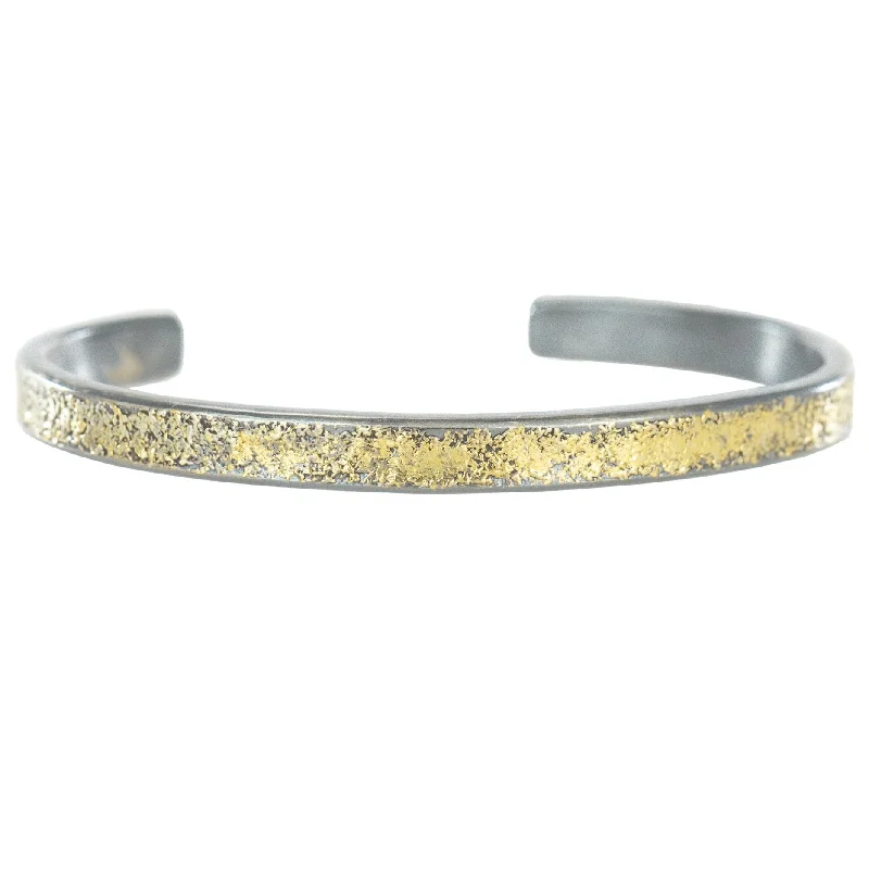 High-End Sparkle, Low-End Prices – Jewelry Sale Live Dusted Narrow Cuff - 22k/18k Gold, Oxidized Silver High-End Sparkle, Low-End Prices – Jewelry Sale Live Dusted Narrow Cuff - 22k/18k Gold, Oxidized Silver