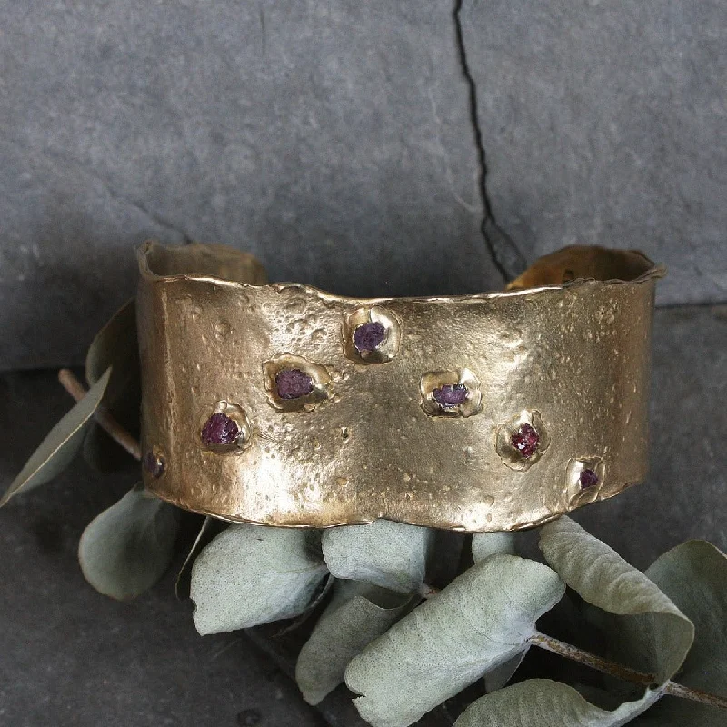Exclusive Online Jewelry Sale – Don't Wait Eos Cuff - Ruby + Brass