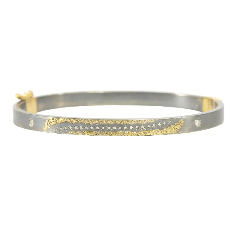 Unmissable Jewelry Discounts – Elevate Your Look For Less KMJ Essential Hinged Bangle (Slice Diamond) - 22ky, 18ky, Oxidized Silver + VS Diamonds Unmissable Jewelry Discounts – Elevate Your Look For Less KMJ Essential Hinged Bangle (Slice Diamond) - 22ky, 18ky, Oxidized Silver + VS Diamonds