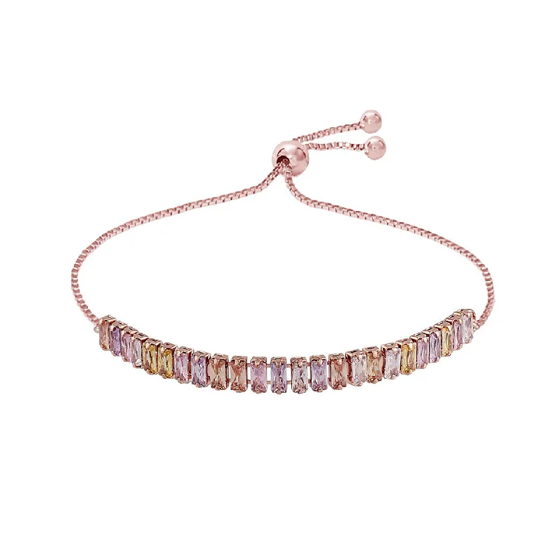 Limited-Stock Jewelry Sale – Once It's Gone, It's Gone Etnico Rose Gold-Plated Pull Chain Bracelet (Women) - ADB163 Limited-Stock Jewelry Sale – Once It's Gone, It's Gone Etnico Rose Gold-Plated Pull Chain Bracelet (Women) - ADB163