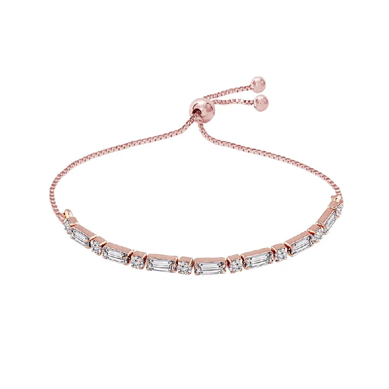Flash Sale On Stunning Jewelry – Don't Miss Out Etnico Rose Gold-Plated Pull Chain Bracelet (Women) - ADB168RG Flash Sale On Stunning Jewelry – Don't Miss Out Etnico Rose Gold-Plated Pull Chain Bracelet (Women) - ADB168RG