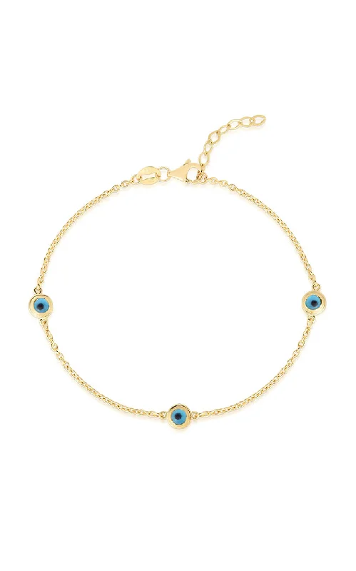 Buy More, Save More On Stunning Jewelry Pieces Evil Eye Station Bracelet 14K
