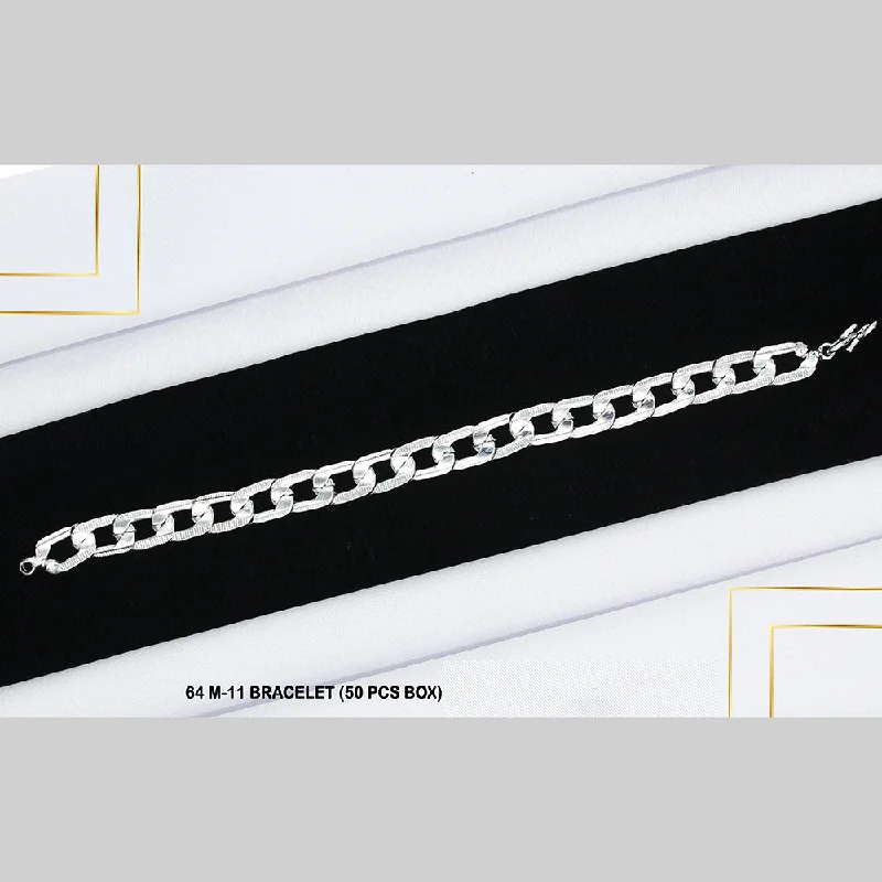 Bohemian-Inspired Jewelry For Free-Spirited Fashion Mahavir Silver Plated Bracelet