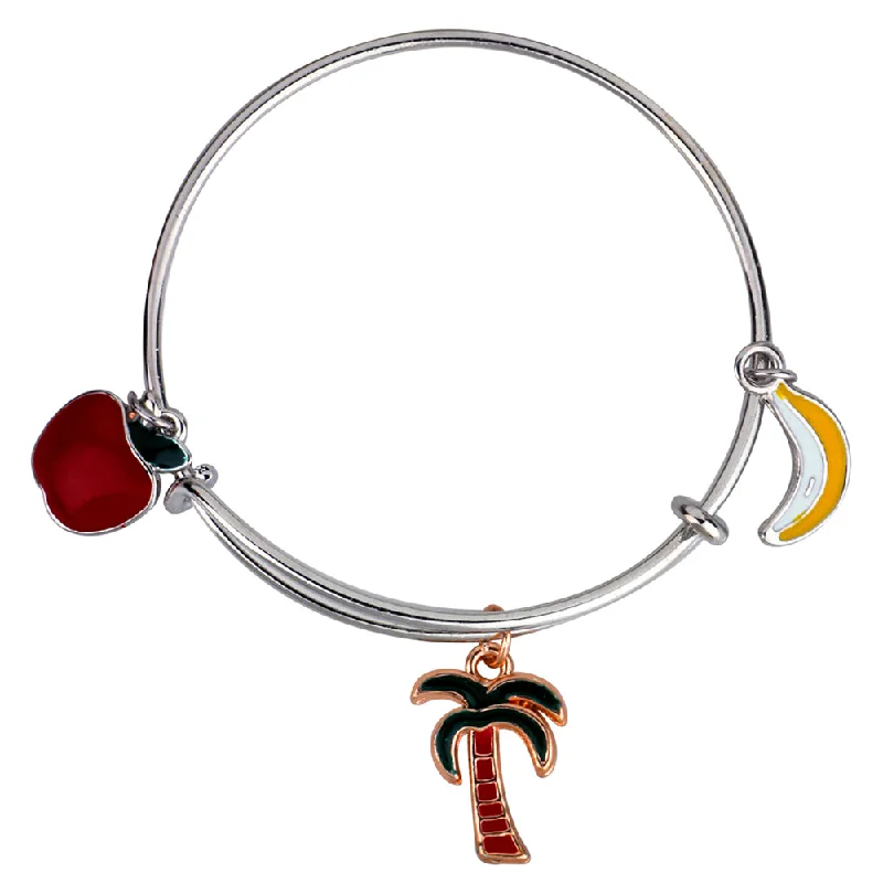 Exclusive Jewelry Sale – Shine For Less Mahi Coconut Tree Banana & Apple Shaped Enamel Work Charms Kids Bracelets for Girls (BRK1100985M) Exclusive Jewelry Sale – Shine For Less Mahi Coconut Tree Banana & Apple Shaped Enamel Work Charms Kids Bracelets for Girls (BRK1100985M)