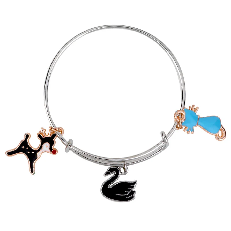 Fine Jewelry, Limited-Time Offers Available Mahi Dog Duck & Cat Shaped Enamel Work Charms Kids Bracelets for Girls (BRK1100950M) Fine Jewelry, Limited-Time Offers Available Mahi Dog Duck & Cat Shaped Enamel Work Charms Kids Bracelets for Girls (BRK1100950M)