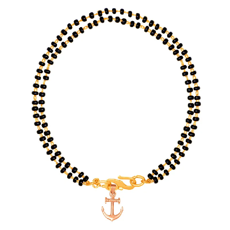 The Perfect Jewelry Piece At The Perfect Price Mahi Dual Chain Anchor Charms Mangalsutra Bracelet with Beads for Women (BR1100496M) The Perfect Jewelry Piece At The Perfect Price Mahi Dual Chain Anchor Charms Mangalsutra Bracelet with Beads for Women (BR1100496M)