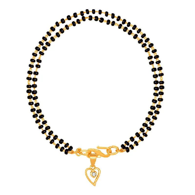 Best Jewelry Deals – Shop Premium Pieces At Great Prices Mahi Dual Chain Heart Charm Mangalsutra Bracelet with Beads and Crystal for Women (BR1100490G) Best Jewelry Deals – Shop Premium Pieces At Great Prices Mahi Dual Chain Heart Charm Mangalsutra Bracelet with Beads and Crystal for Women (BR1100490G)