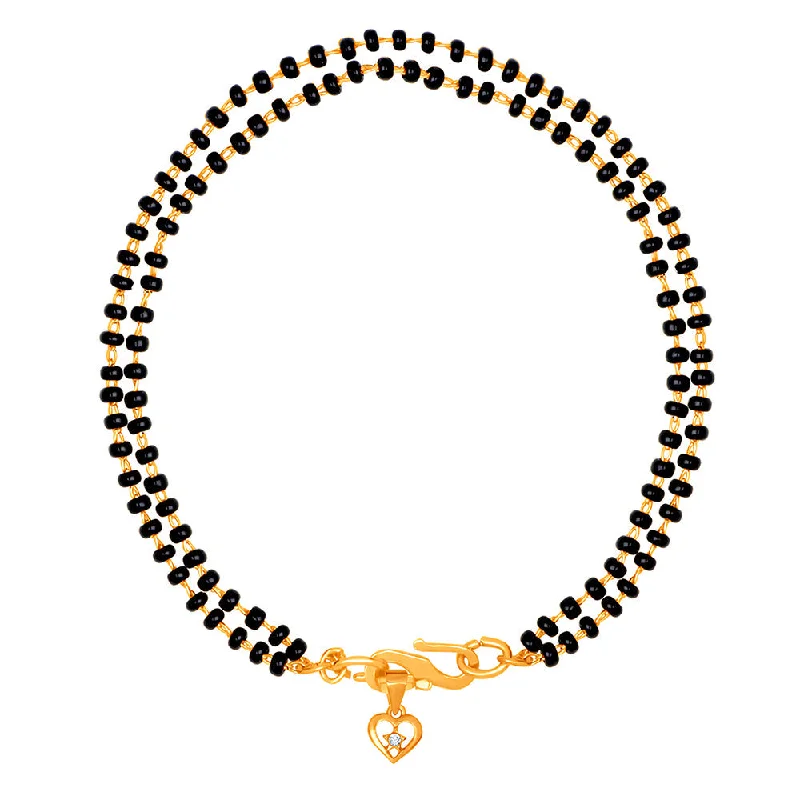 Special Sale On Handcrafted Jewelry – Shop Today Mahi Dual Chain Heart Charm Mangalsutra Bracelet with Beads and Crystal for Women (BR1100497G) Special Sale On Handcrafted Jewelry – Shop Today Mahi Dual Chain Heart Charm Mangalsutra Bracelet with Beads and Crystal for Women (BR1100497G)