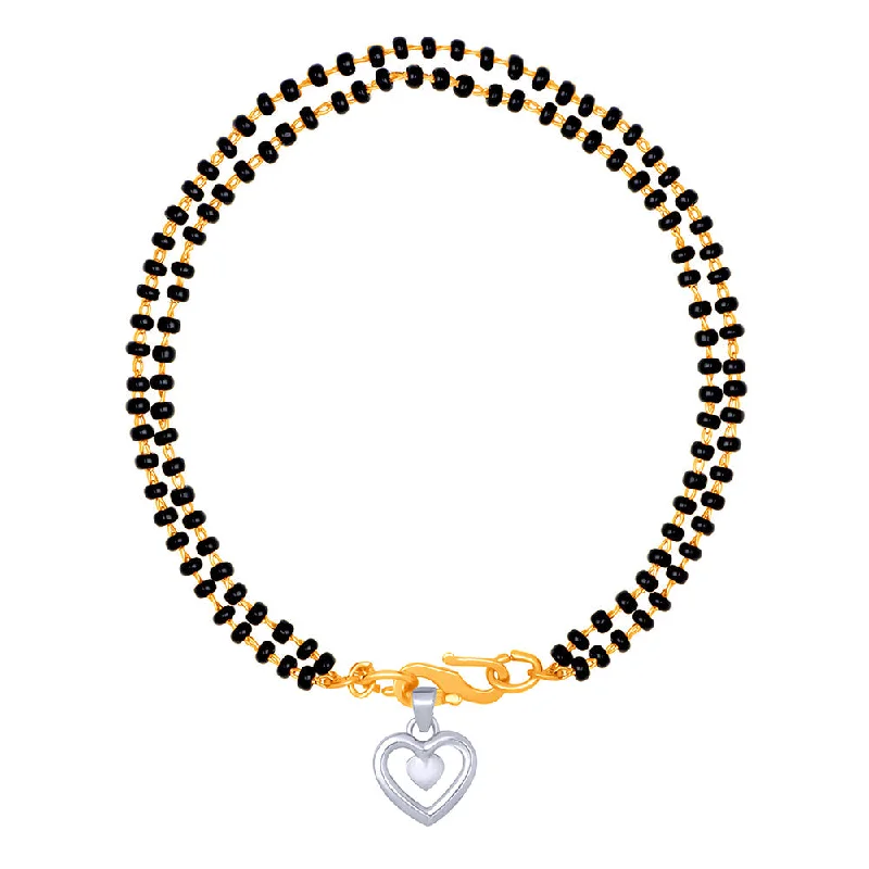Flash Jewelry Sale – Get Stunning Pieces At Low Prices Mahi Dual Chain Heart Charm Mangalsutra Bracelet with Beads for Women (BR1100491M) Flash Jewelry Sale – Get Stunning Pieces At Low Prices Mahi Dual Chain Heart Charm Mangalsutra Bracelet with Beads for Women (BR1100491M)