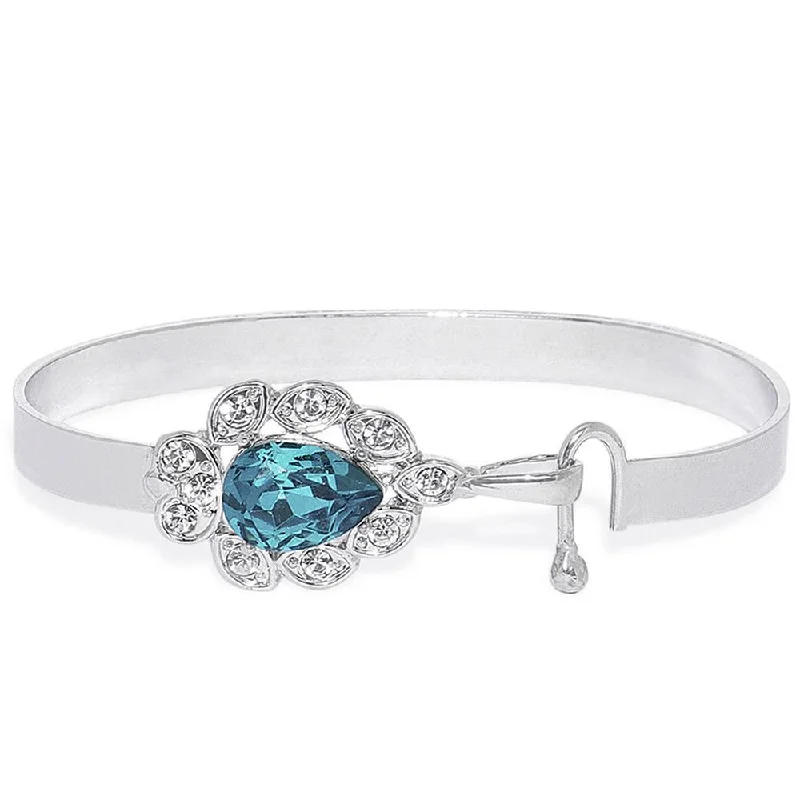 Celebrate Every Occasion With Sparkling Savings Mahi Exquisite Designer Bracelet with Crystal - BR1100374RABlu Celebrate Every Occasion With Sparkling Savings Mahi Exquisite Designer Bracelet with Crystal - BR1100374RABlu