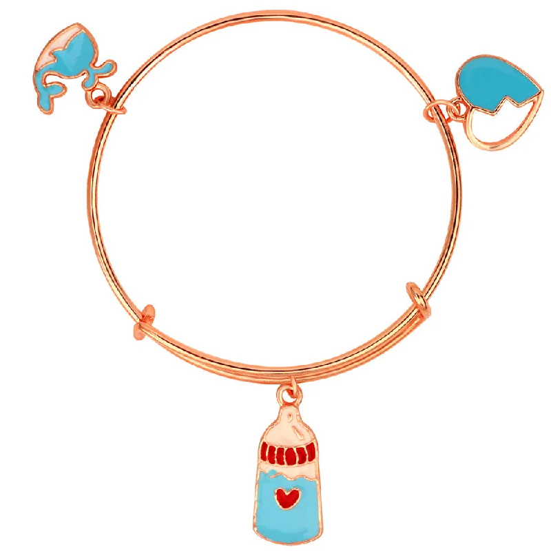 Beautiful Jewelry, Breathtaking Discounts – Hurry In Mahi Heart Fish & Bottle Shaped Rose Gold Plated Enamel Work Charms Bracelet for Kids(BRK1100848Z) Beautiful Jewelry, Breathtaking Discounts – Hurry In Mahi Heart Fish & Bottle Shaped Rose Gold Plated Enamel Work Charms Bracelet for Kids(BRK1100848Z)