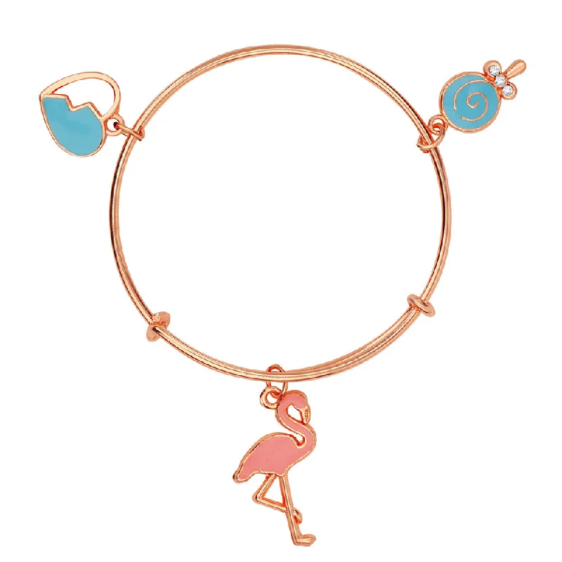 Grab Your Dream Jewelry At The Lowest Prices Mahi Heart & Swan Shaped Colorful Enamel Work Charms Kids Bracelets for Kids(BRK1100814Z) Grab Your Dream Jewelry At The Lowest Prices Mahi Heart & Swan Shaped Colorful Enamel Work Charms Kids Bracelets for Kids(BRK1100814Z)