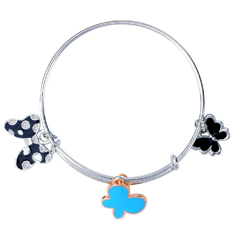 Classic And Modern Jewelry Styles On Sale Mahi Multicolor 3 Butterfly Meena Work Enamel Charms Bracelets for Girls (BRK1100924M) Classic And Modern Jewelry Styles On Sale Mahi Multicolor 3 Butterfly Meena Work Enamel Charms Bracelets for Girls (BRK1100924M)