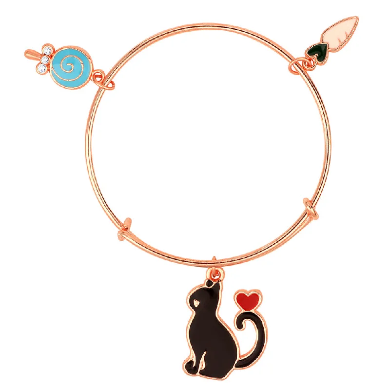 The Jewelry Sale You've Been Waiting For Is Here Mahi Raddish & Cat Shaped Rose Gold Plated Enamel Work Charms Bracelet for Kids (BRK1100841Z) The Jewelry Sale You've Been Waiting For Is Here Mahi Raddish & Cat Shaped Rose Gold Plated Enamel Work Charms Bracelet for Kids (BRK1100841Z)