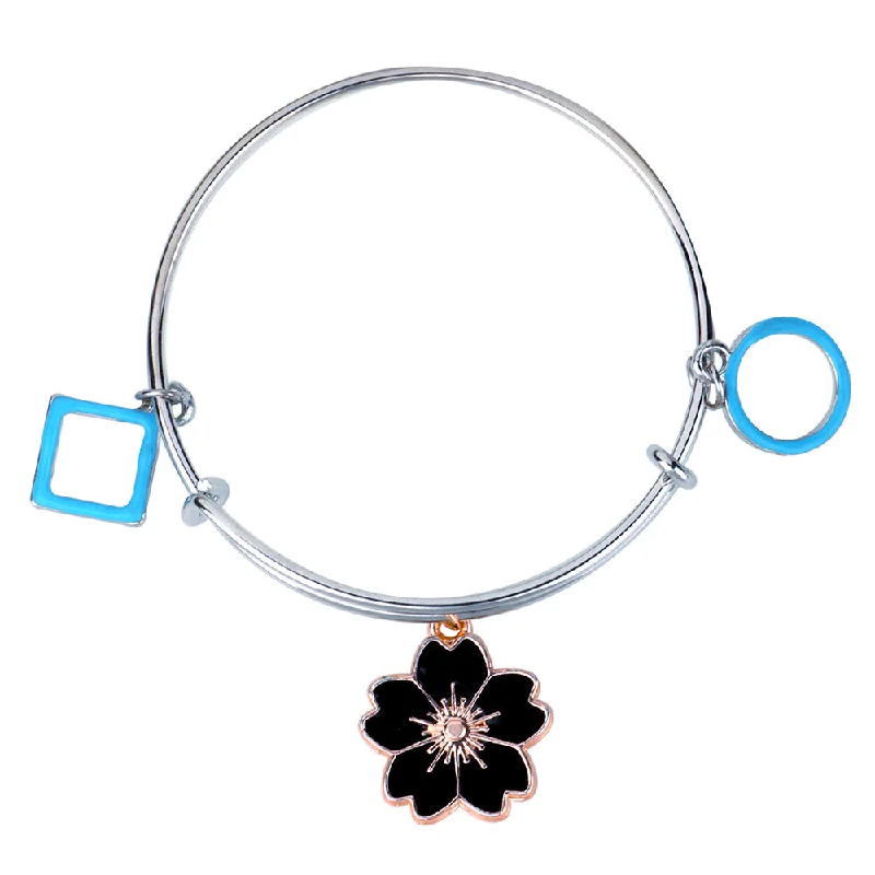 Shop Fine Jewelry With Amazing Deals Mahi Rhodium Plated Circle Square & Floral Shaped Colorful Enamel Work Charms Kids Bracelets for Girls (BRK1100926M) Shop Fine Jewelry With Amazing Deals Mahi Rhodium Plated Circle Square & Floral Shaped Colorful Enamel Work Charms Kids Bracelets for Girls (BRK1100926M)
