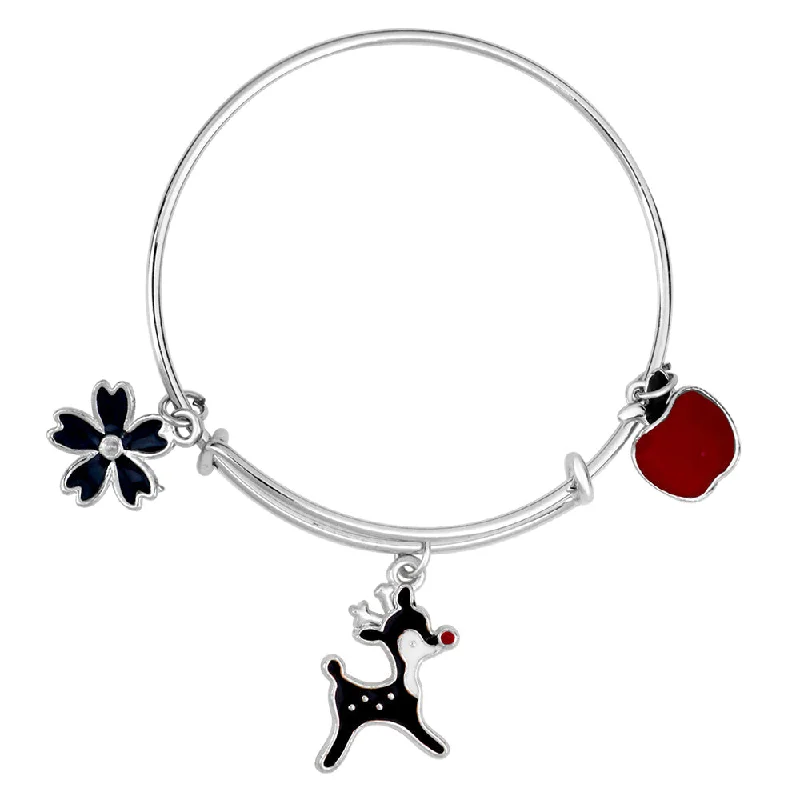 Seasonal Jewelry Deals – Elevate Your Style Mahi Rhodium Plated Dog Floral & Apple Shaped Enamel Work Charms Kids Bracelets for Girls (BRK1100996R) Seasonal Jewelry Deals – Elevate Your Style Mahi Rhodium Plated Dog Floral & Apple Shaped Enamel Work Charms Kids Bracelets for Girls (BRK1100996R)