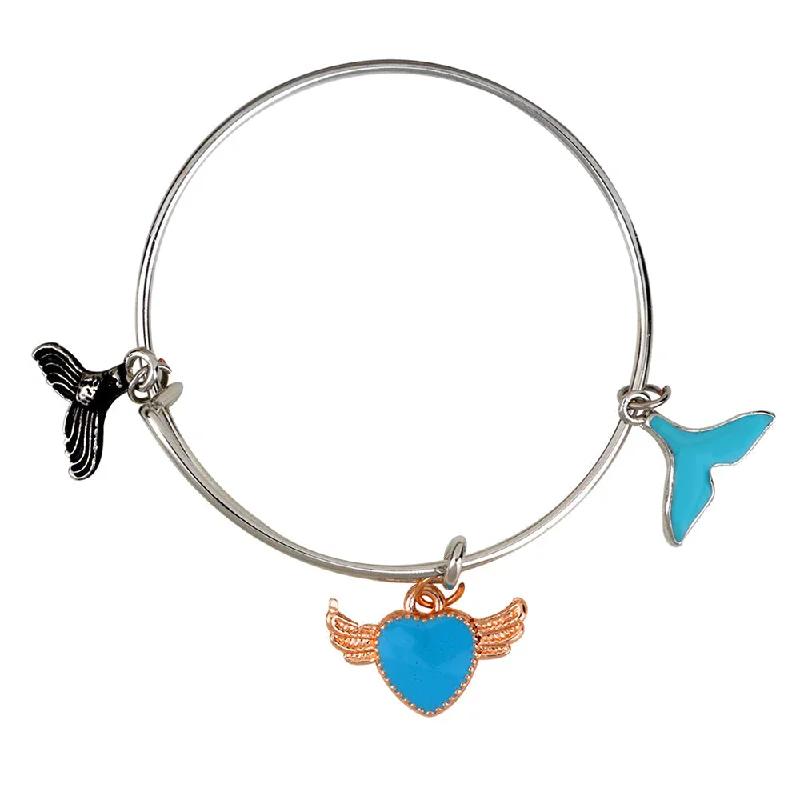 The Biggest Jewelry Sale Of The Year Is Here Mahi Rhodium Plated Heart & Wings Shaped Enamel Work Charms Kids Bracelets for Girls (BRK1100934M) The Biggest Jewelry Sale Of The Year Is Here Mahi Rhodium Plated Heart & Wings Shaped Enamel Work Charms Kids Bracelets for Girls (BRK1100934M)