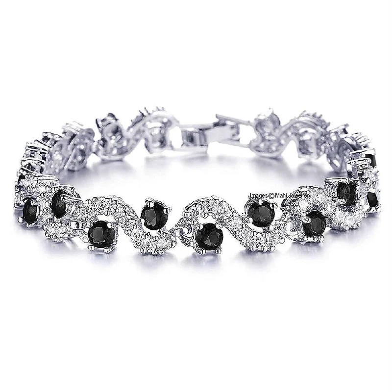 Flash Sale On Stunning Jewelry – Limited Stock Available Mahi Rich Royal Back Crystals Bracelet - BR1100280RBla Flash Sale On Stunning Jewelry – Limited Stock Available Mahi Rich Royal Back Crystals Bracelet - BR1100280RBla